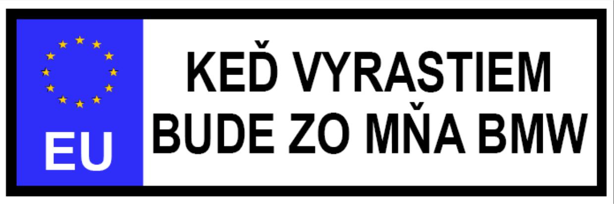 Vtipné ŠPZ 30